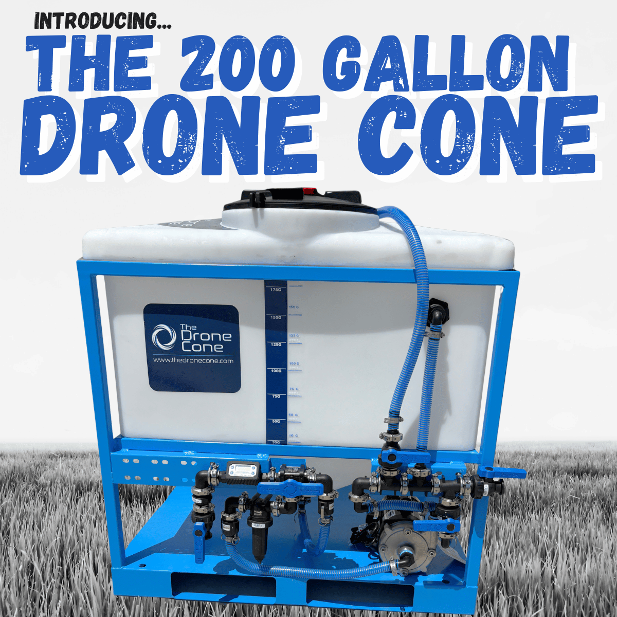 Drone Cone 200 Gallon Mixing System