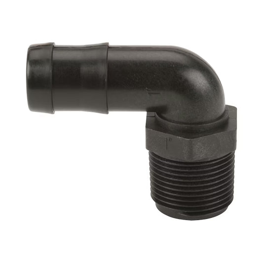 1" NPT thread to 1" hose fitting 90 degree elbow Banjo HB100-90